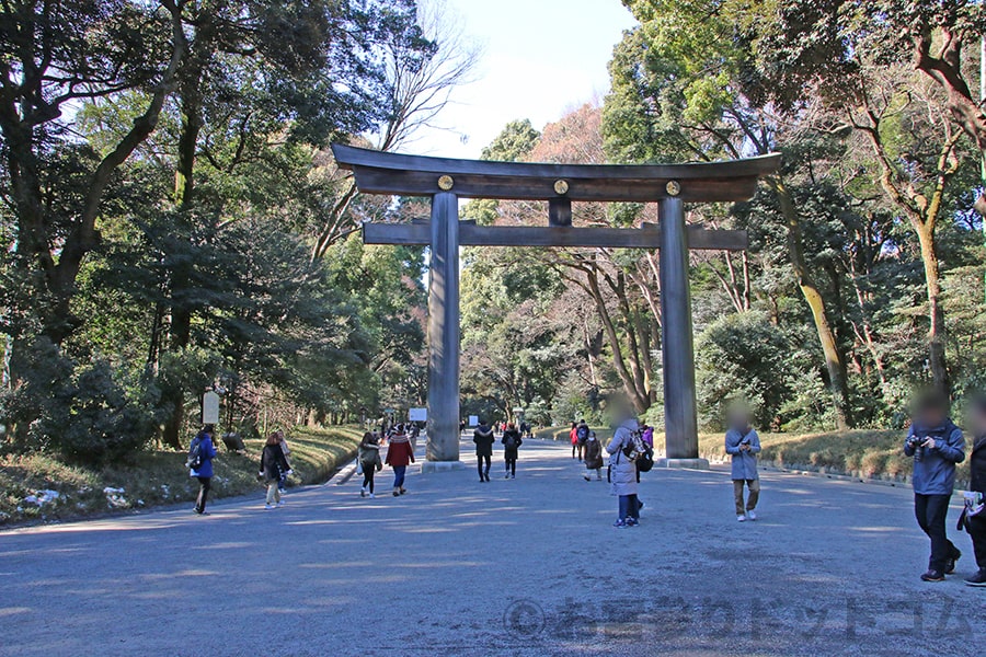 明治神宮 大鳥居の様子